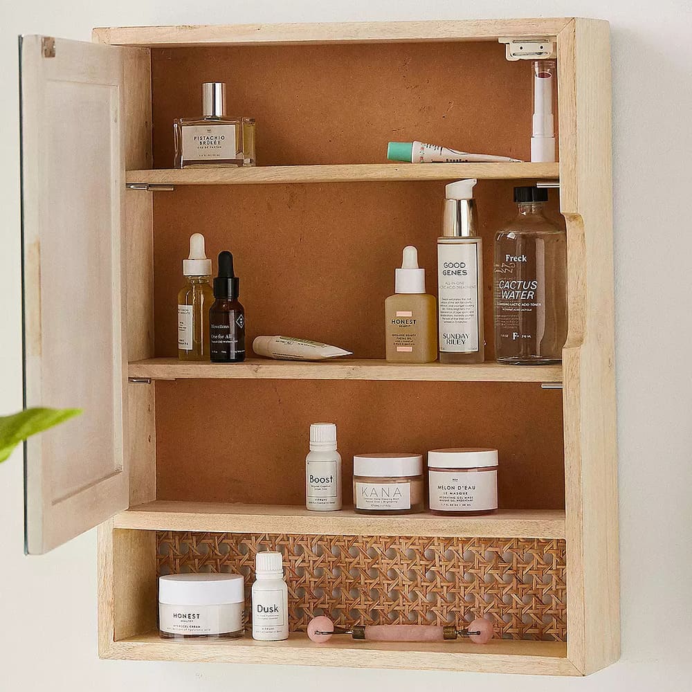 MUEBLE DE BAÑO FLOTANTE CON ESPEJO EVELYN COLOR MANZANO TU MESITA - 2