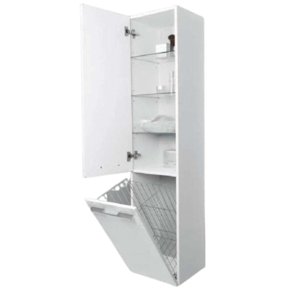 MUEBLE DE BAÑO ALTO MULTIFUNCIONAL GRACE CON CANASTILLA INTERNA COLOR BLANCO TU MESITA - 2
