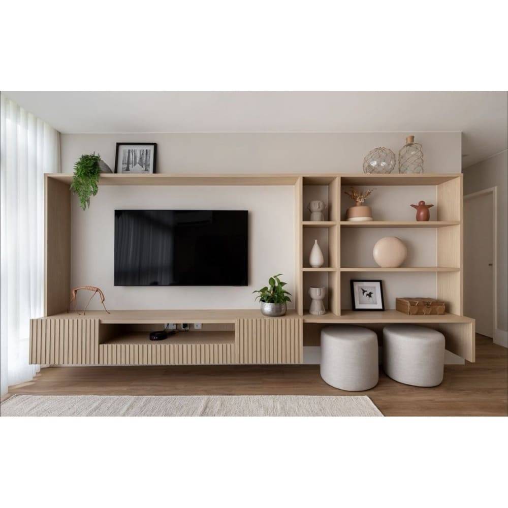 MESA DE TV FLOTANTE CLAIRE COLOR MANZANO TU MESITA - 1