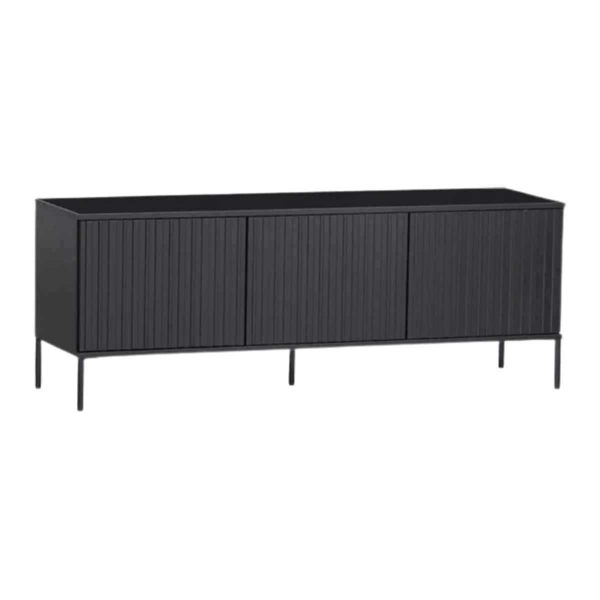 MESA DE TV ACANALADO NET CON CANTO GRUESO COLOR NEGRO TU MESITA - 2