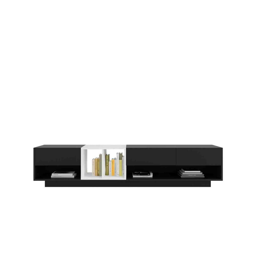 MESA DE TV ORFIA CON CANTO GRUESO COLOR NEGRO\BLANCO TU MESITA - 2