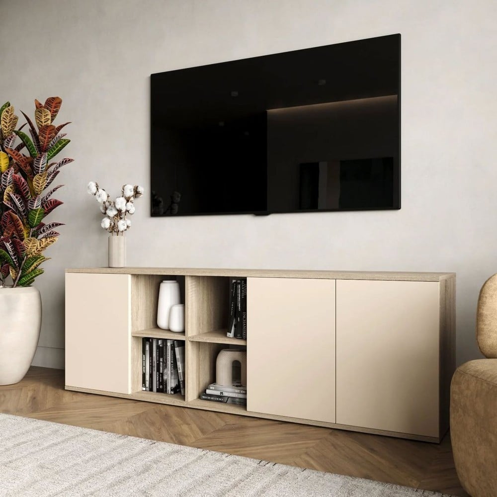 MESA DE TV KAFKA COLOR CENIZA\CAPRI TU MESITA - 1