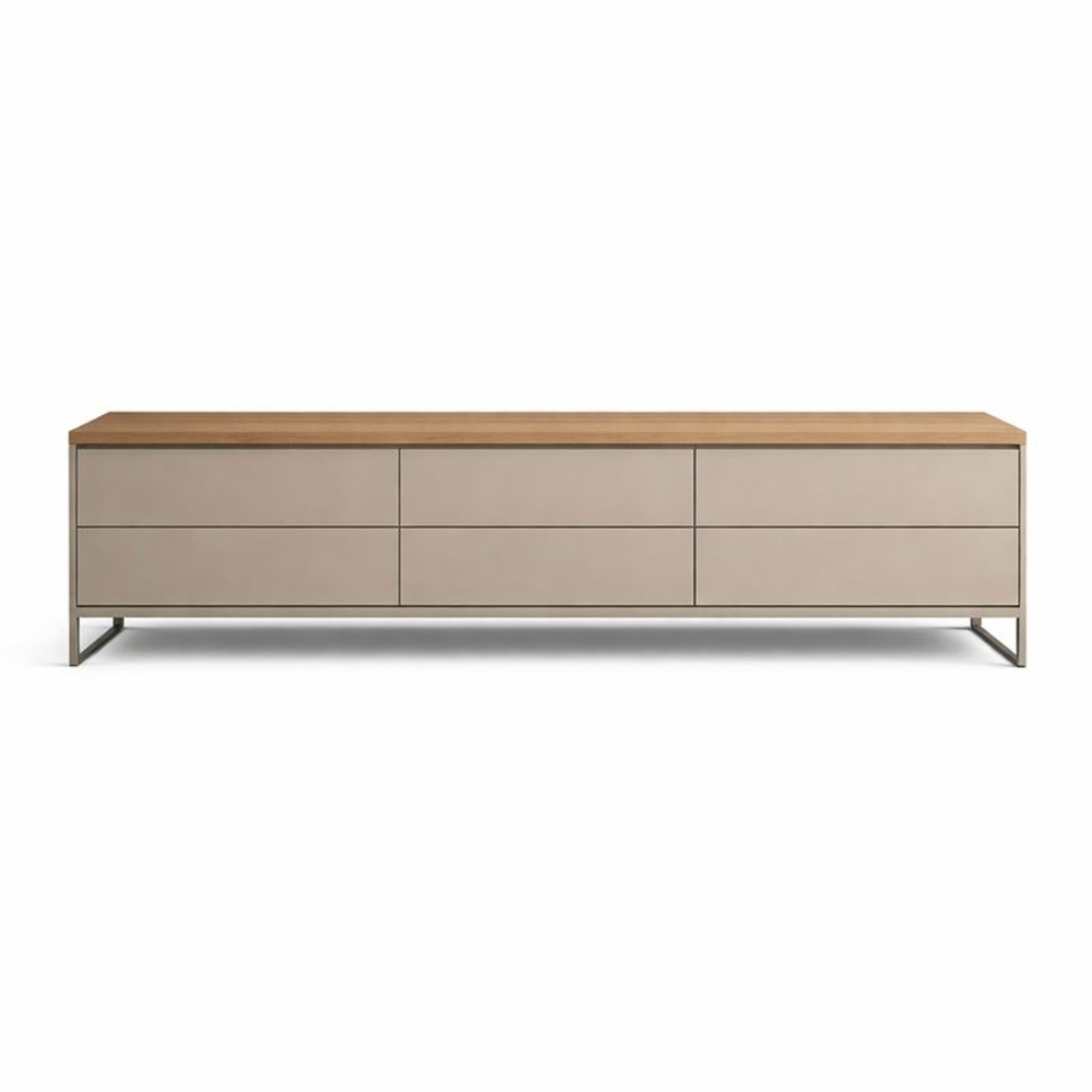 MESA DE TV AXE CON CANTO GRUESO COLOR GARDEN OAK TU MESITA - 2