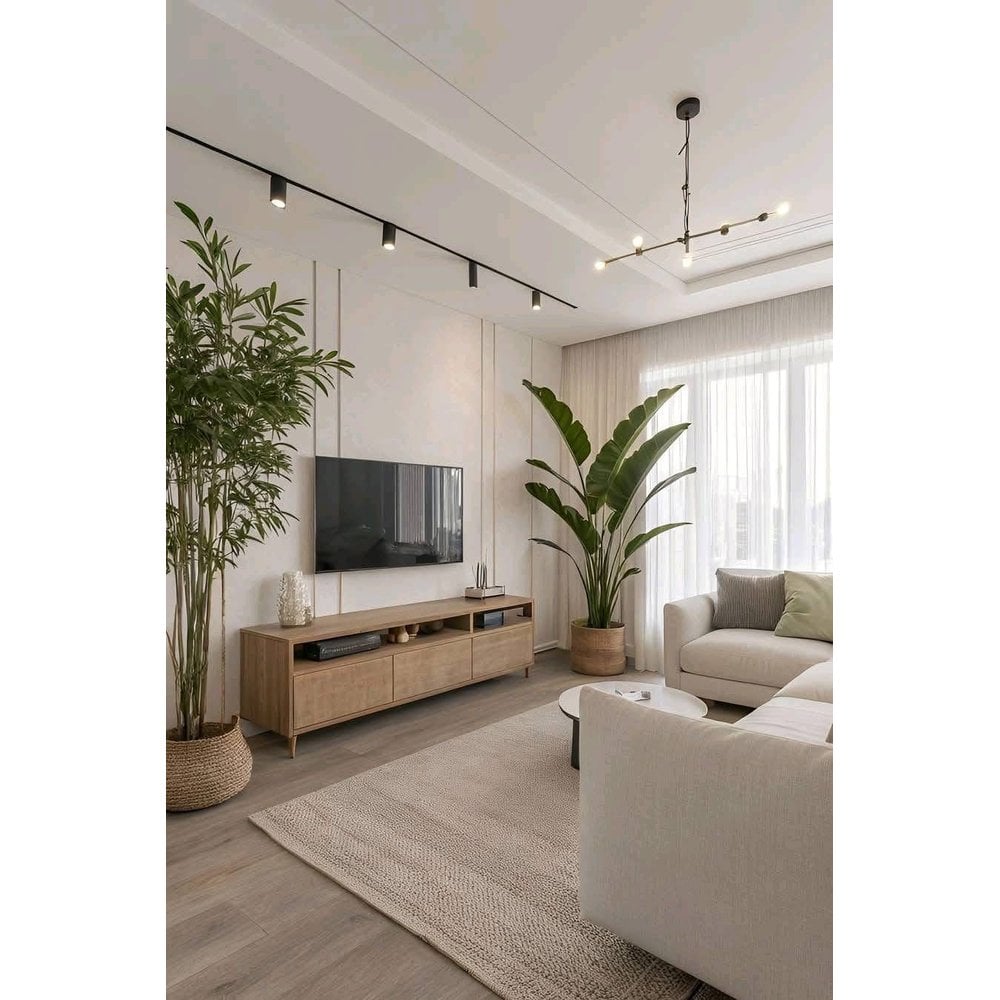 MESA DE TV BILL CON CANTO GRUESO COLOR GARDEN OAK TU MESITA - 1