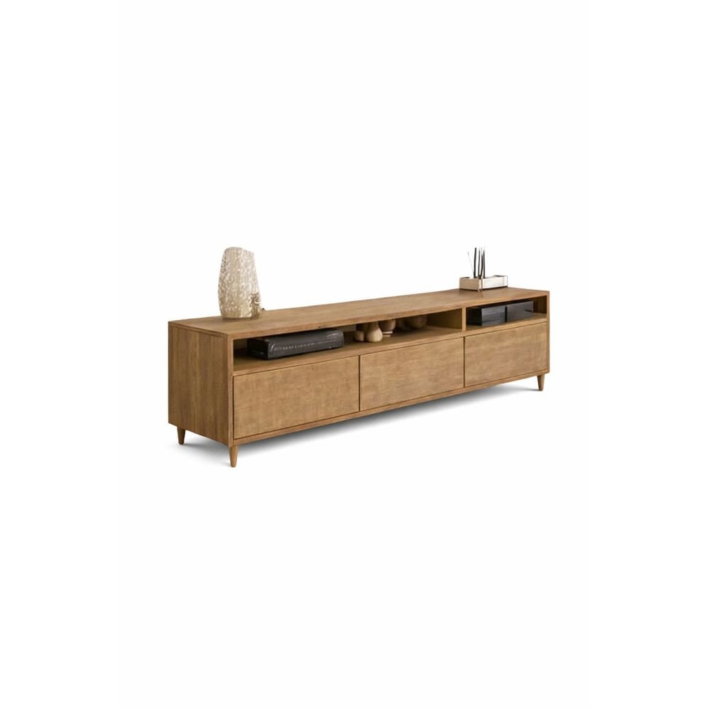 MESA DE TV BILL CON CANTO GRUESO COLOR GARDEN OAK TU MESITA - 2