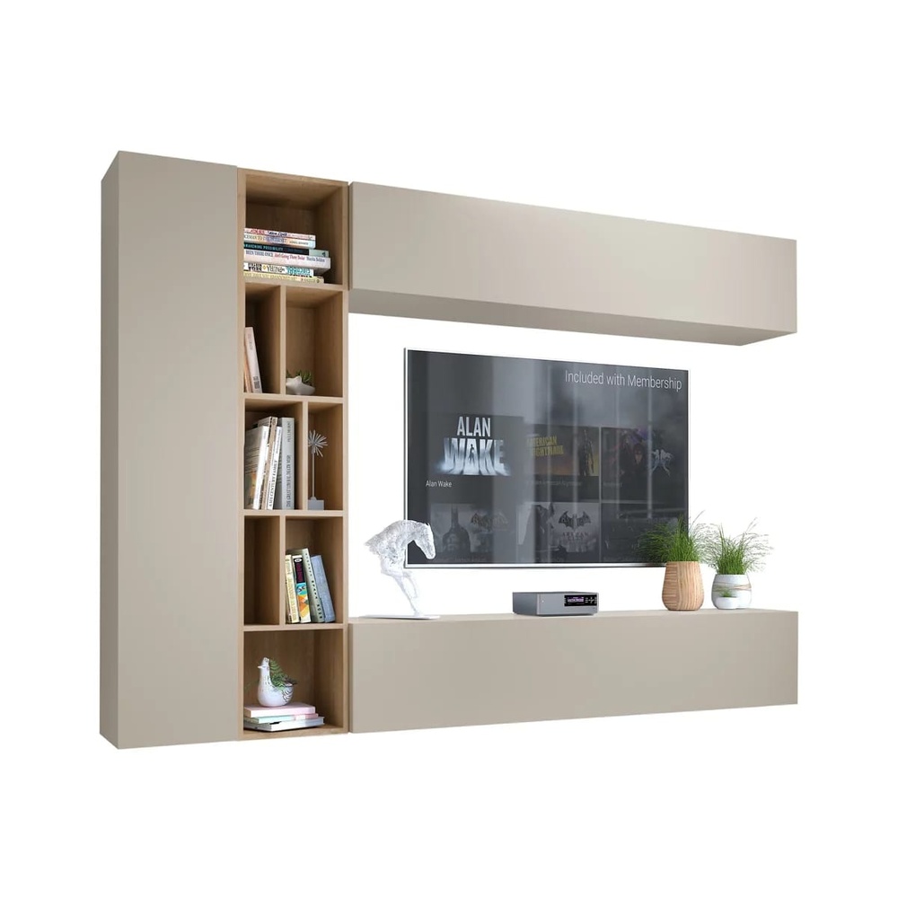 MESA DE TV FLOTANTE MIME CON CANTO GRUESO COLOR CAPRI\PANELA TU MESITA - 2