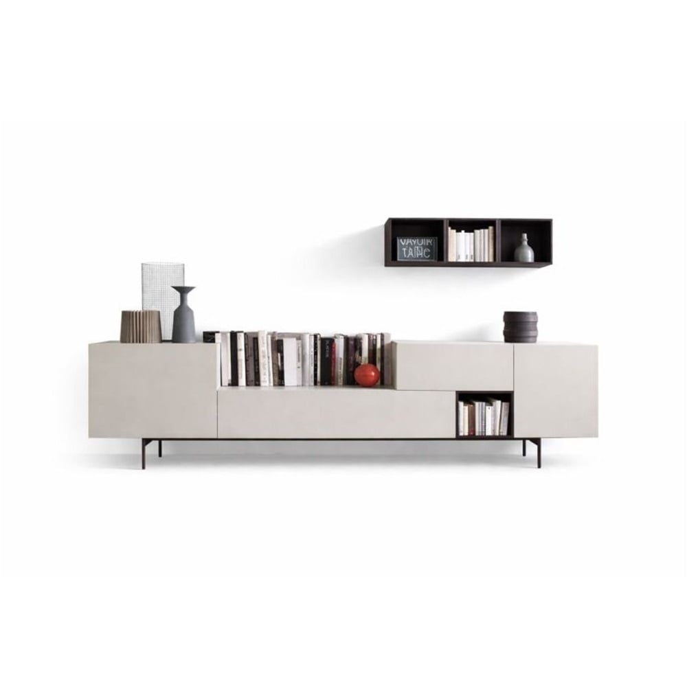 MESA DE TV ROLANDO COLOR BLANCO CANTO GRUESO TU MESITA - 2