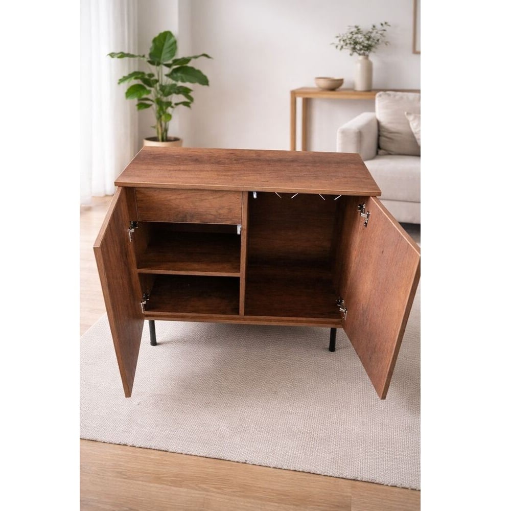 MUEBLE DE BAR MODERNO WISIN COLOR CARAMELO TU MESITA - 3