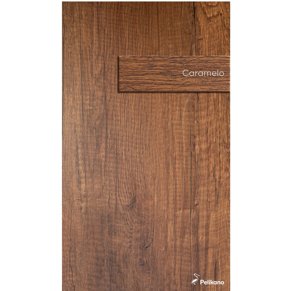 APARADOR MODERNO NOAH MELAMINA CANTO GRUESO NEGRO/CARAMELO TU MESITA - 3