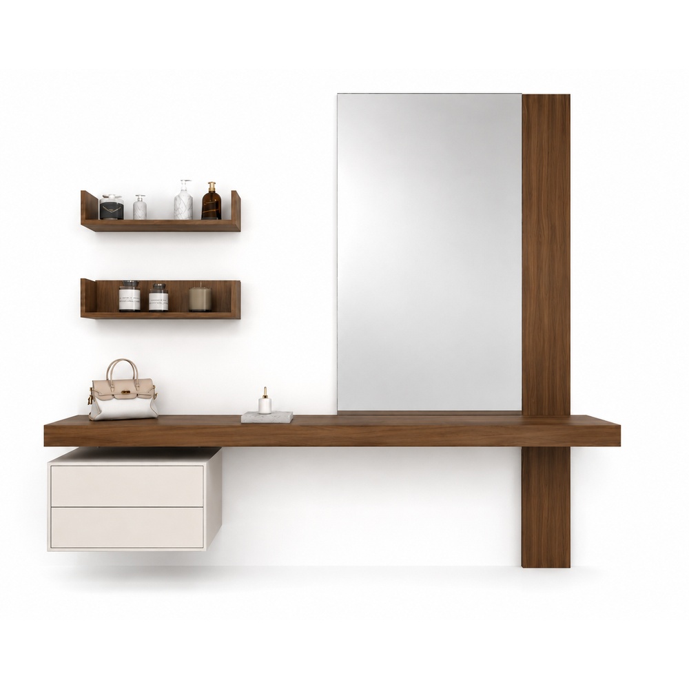 TOCADOR LUXURY KAORI TU MESITA CON ESPEJO XL CATANIA/BLANCO - 2