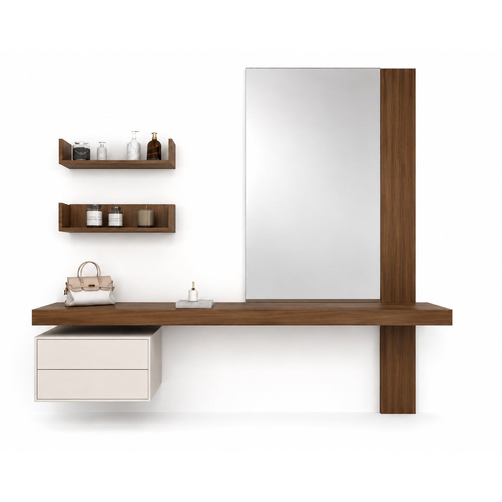 TOCADOR LUXURY KAORI TU MESITA CON ESPEJO XL CATANIA/BLANCO CANTO GRUESO - 2