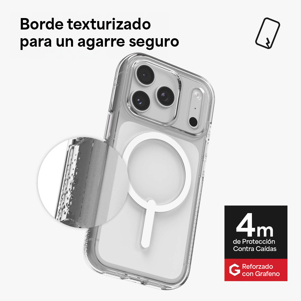 CASE ZAGG CRYSTAL PALACE SNAP IPHONE 17 PRO CON BOTÓN PARA CÁMARA Y MAGSAFE - 8