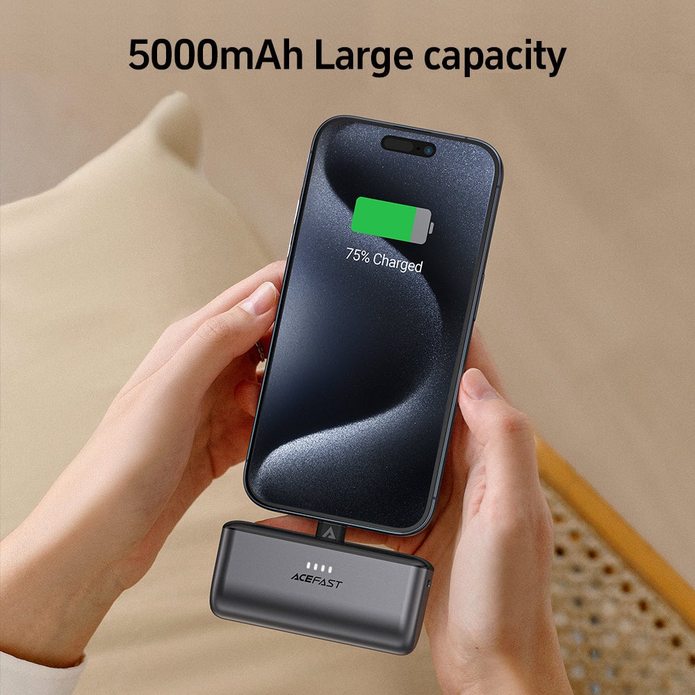 CARGADOR PORTÁTIL ACEFAST 5000MAH PD 20W CÁPSULA - 3