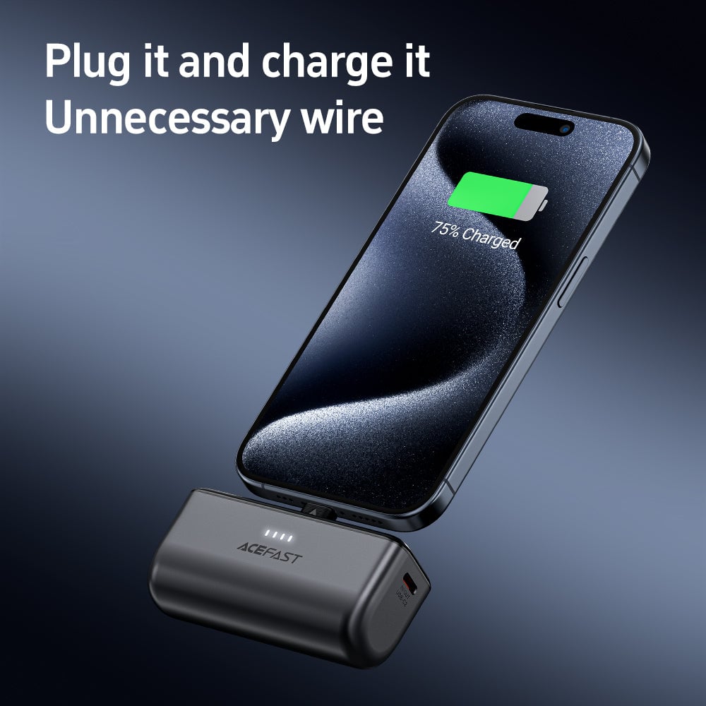 CARGADOR PORTÁTIL ACEFAST 5000MAH PD 20W CÁPSULA - 4