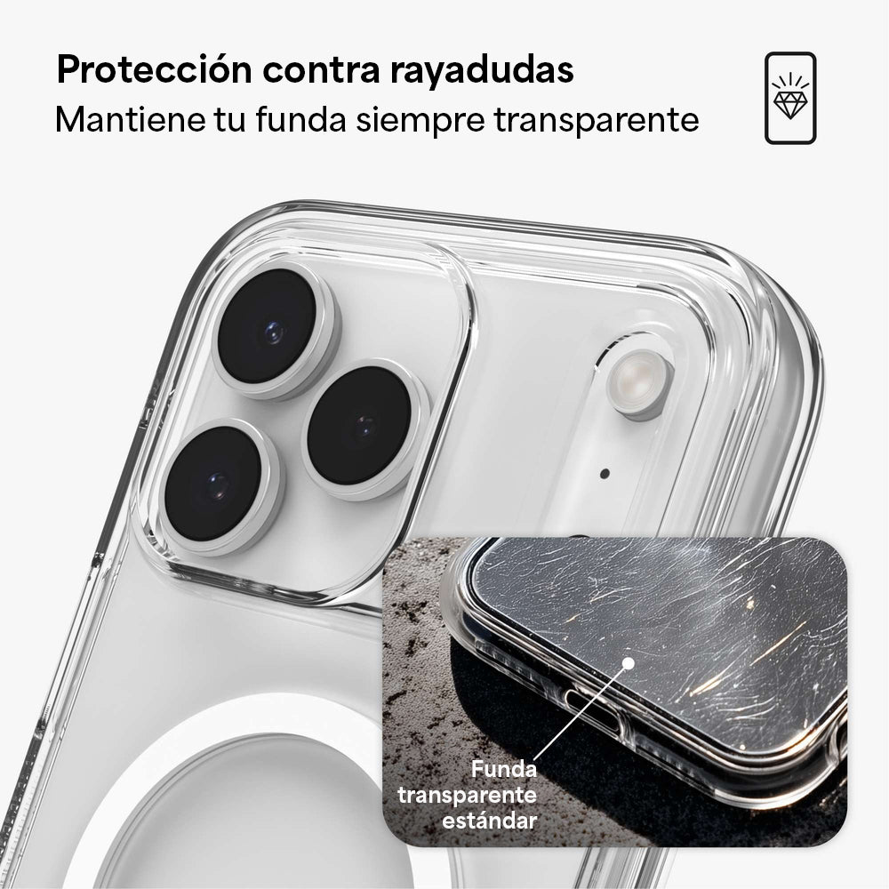 CASE ZAGG CRYSTAL PALACE SNAP IPHONE 17 CON BOTÓN PARA CÁMARA Y MAGSAFE - 7