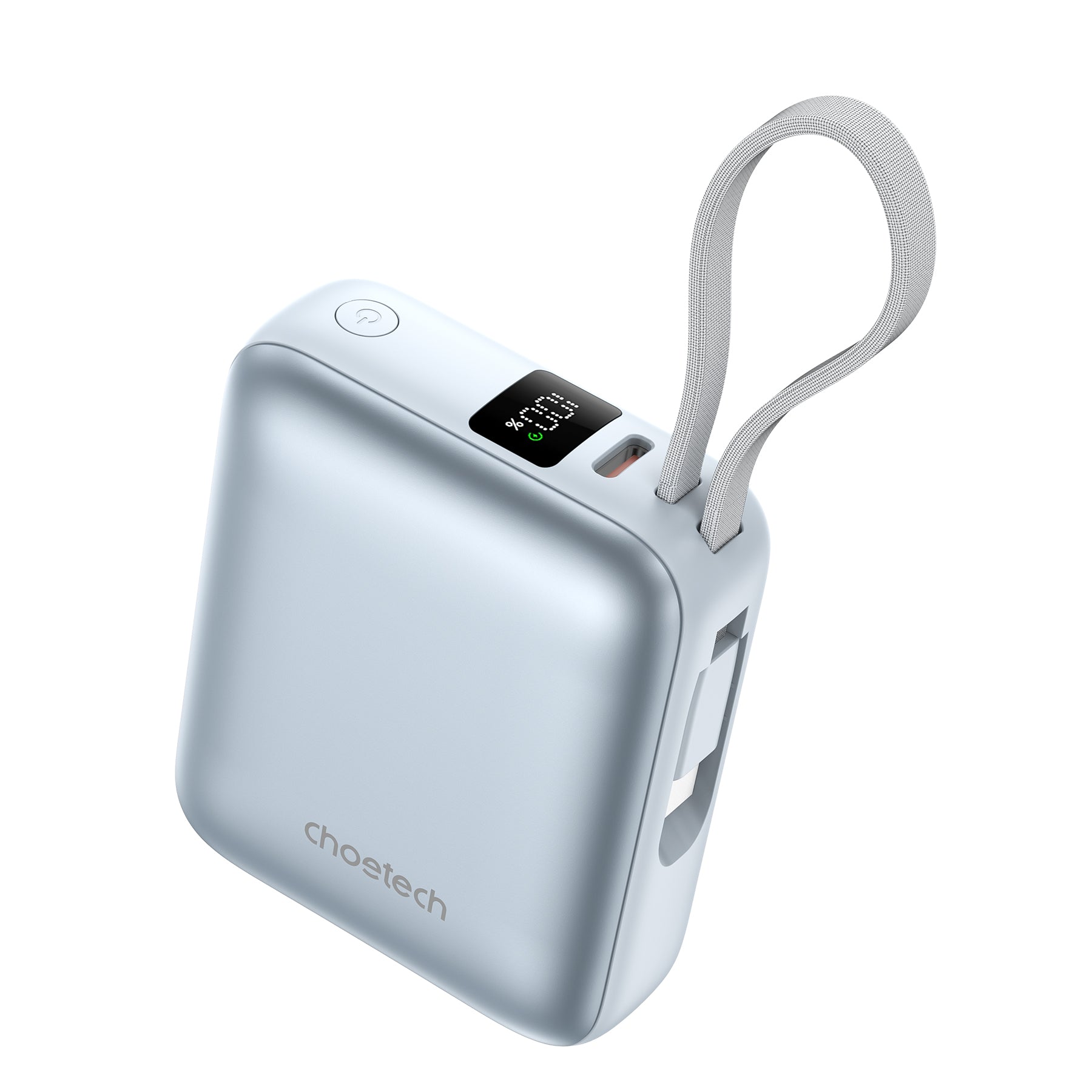 POWER BANK CHOETECH 10000MAH 35W MINI CARGADOR RÁPIDO USB-C CELESTE - 3