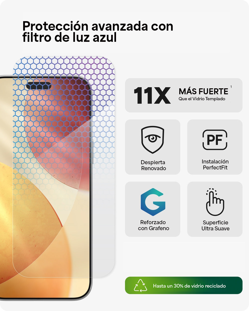 PROTECTOR DE PANTALLA ZAGG IPHONE 17 PRO MAX GLASS XTR5 - 3