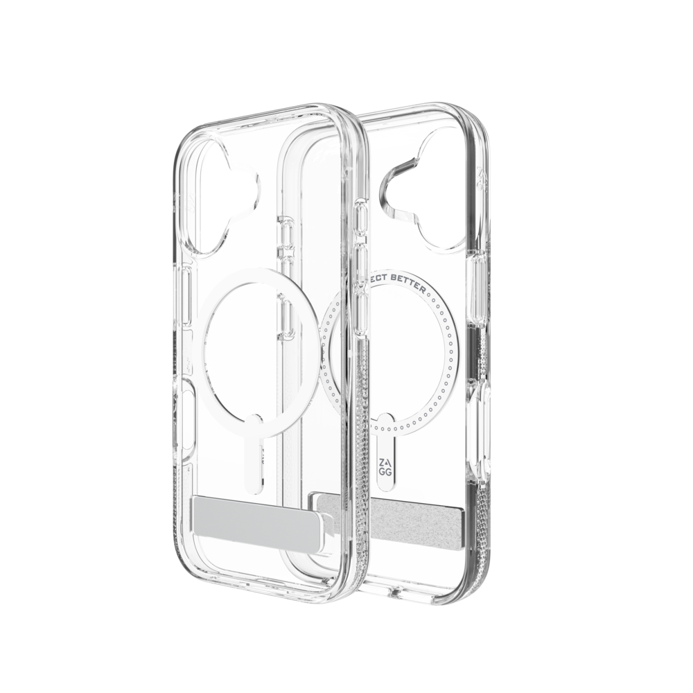 CASE ZAGG CRYSTAL PALACE SNAP IPHONE 17 CON MAGSAFE Y SPORTE TRASERO - TRANSPARENTE - 3
