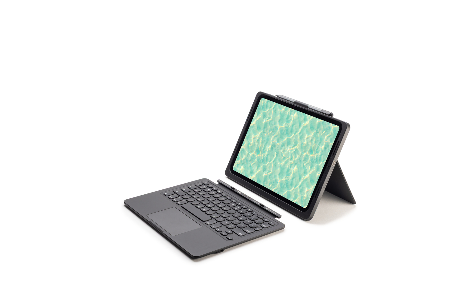 TECLADO CON FUNDA CON TRACKPAD, SOPORTE INTEGRADO PARA IPAD A16/GEN10 - 3