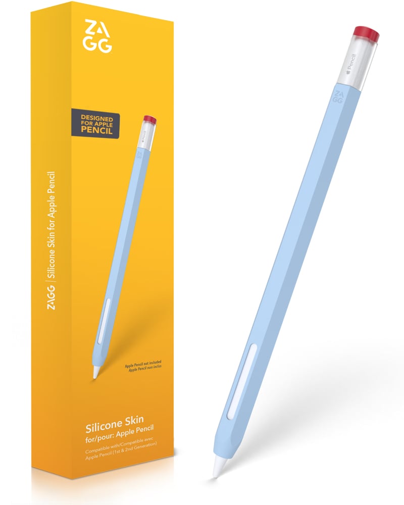 FUNDA DE SILICONA ZAGG PARA APPLE PENCIL - AZUL - 1