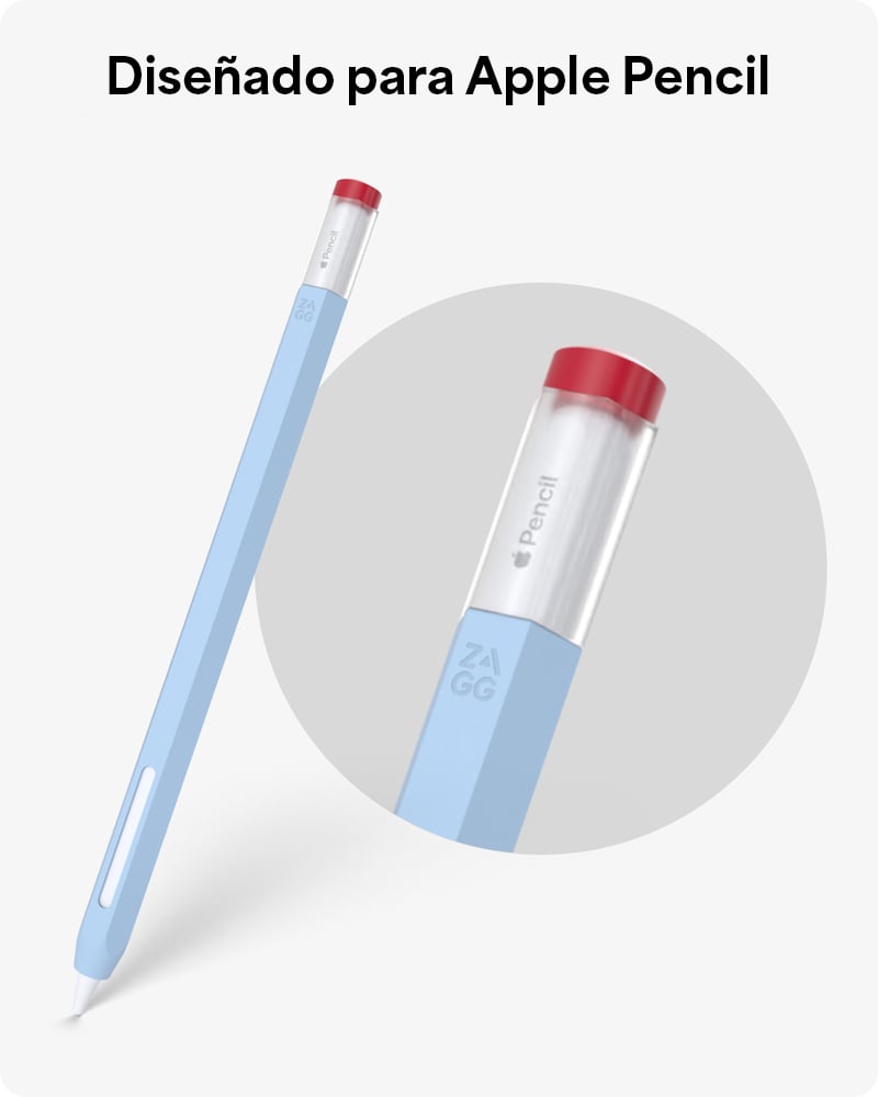 FUNDA DE SILICONA ZAGG PARA APPLE PENCIL - AZUL - 3