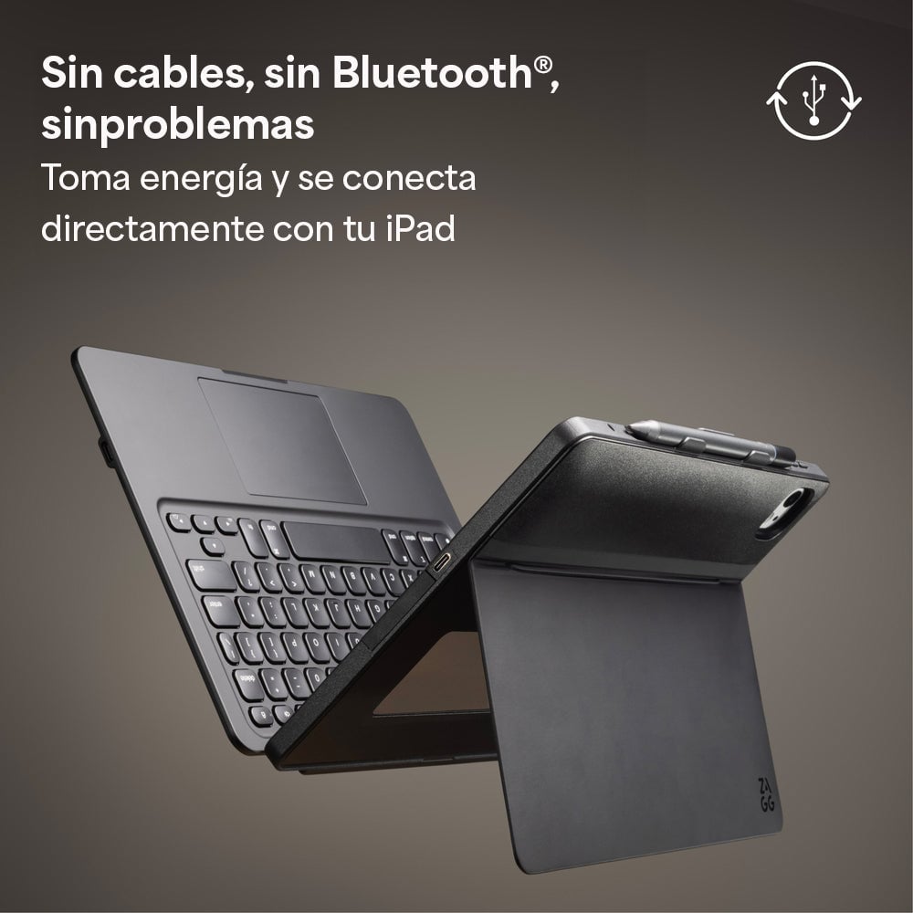 TECLADO PRO KEYS CONNECT CON TRACKPAD Y FUNDA PARA IPAD AIR 11'' (M3/M2) - 4