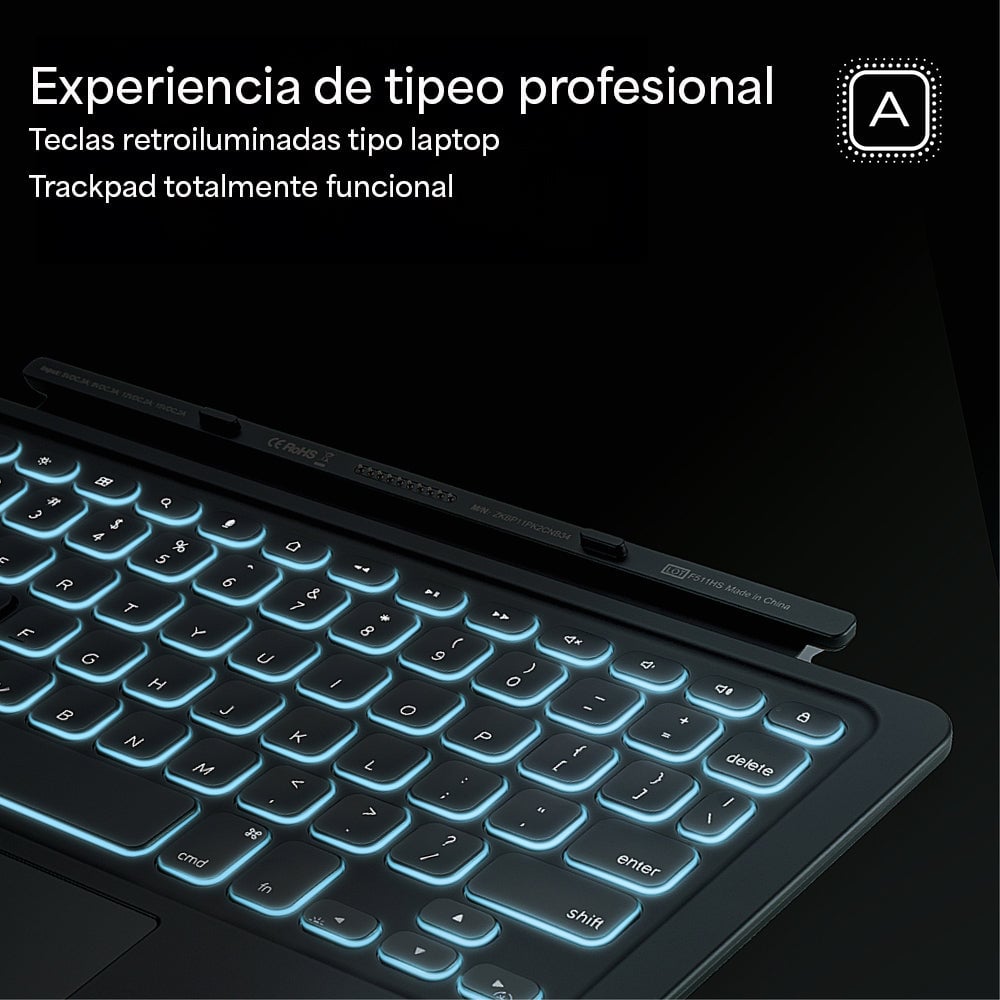 TECLADO PRO KEYS CONNECT CON TRACKPAD Y FUNDA PARA IPAD AIR 11'' (M3/M2) - 5