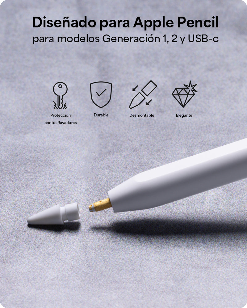 PUNTAS DE RESPUESTO ZAGG PARA APPLE PENCIL - SET DE 4 UNIDADES DE COLORES - 3