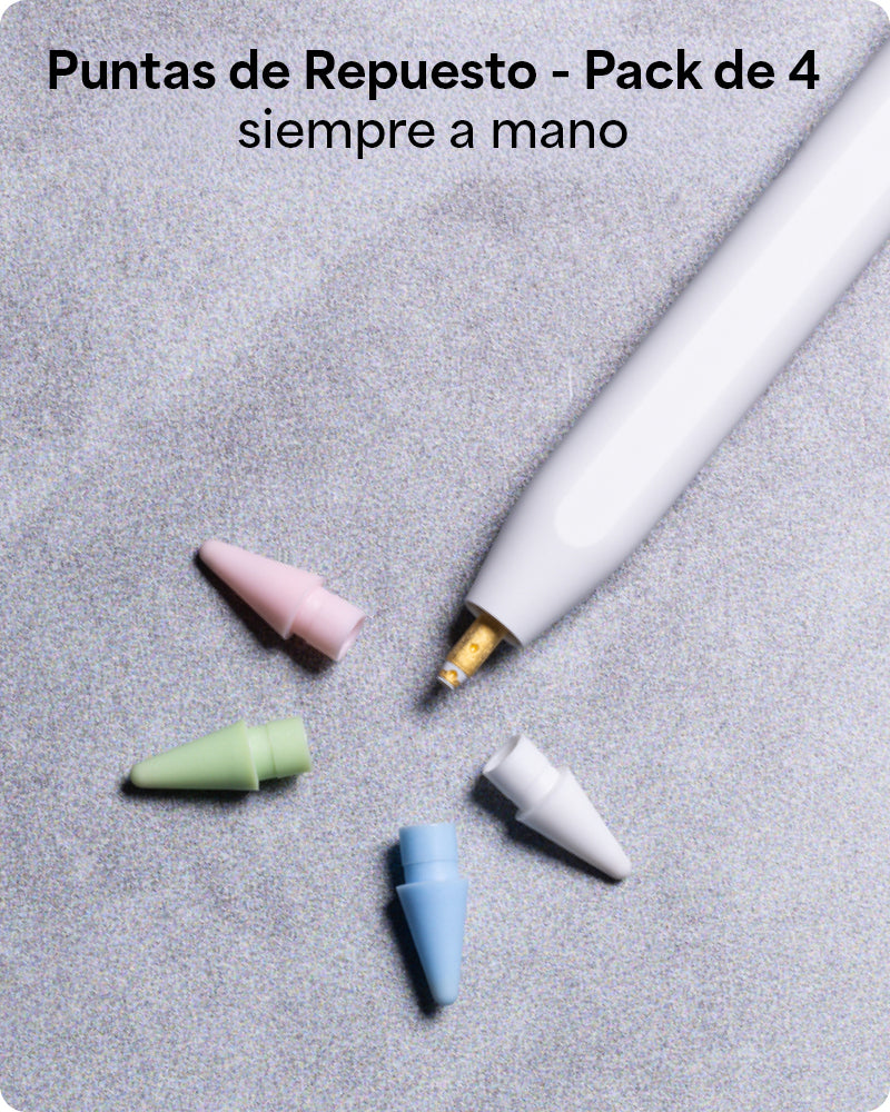 PUNTAS DE RESPUESTO ZAGG PARA APPLE PENCIL - SET DE 4 UNIDADES DE COLORES - 6