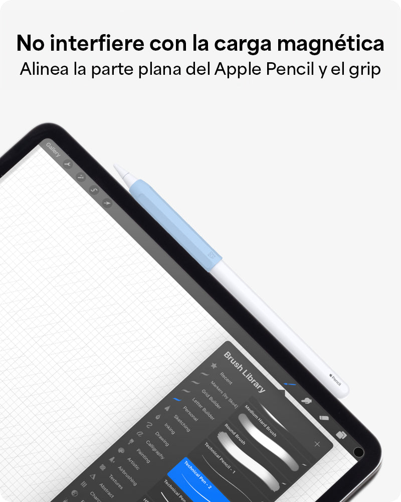 GRIP DE SILICONA ZAGG PARA APPLE PENCIL - SET DE 2 UNIDADES COLOR AZUL/GRIS - 4