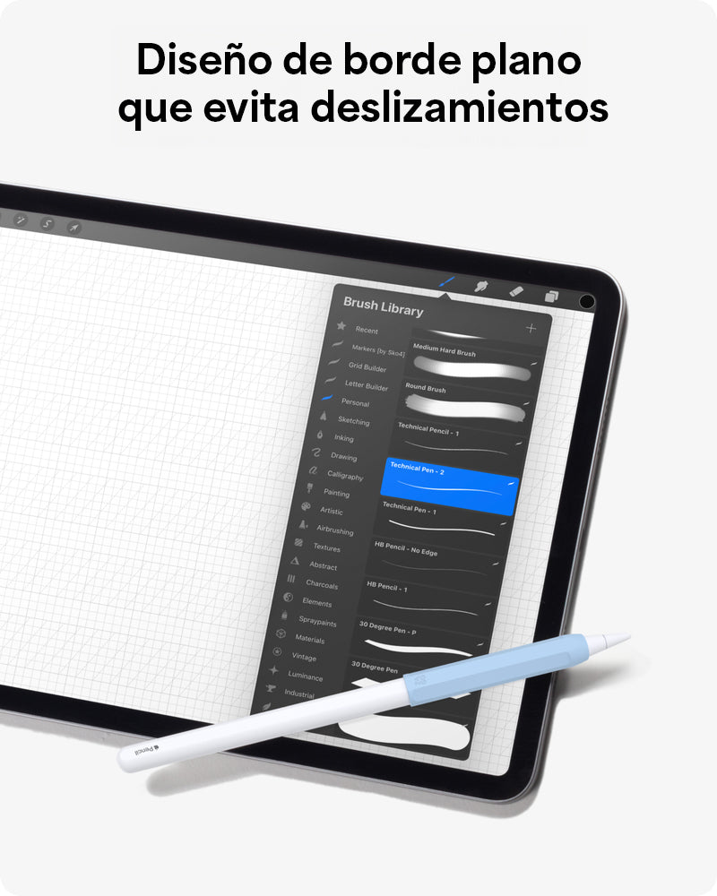 GRIP DE SILICONA ZAGG PARA APPLE PENCIL - SET DE 2 UNIDADES COLOR AZUL/GRIS - 5