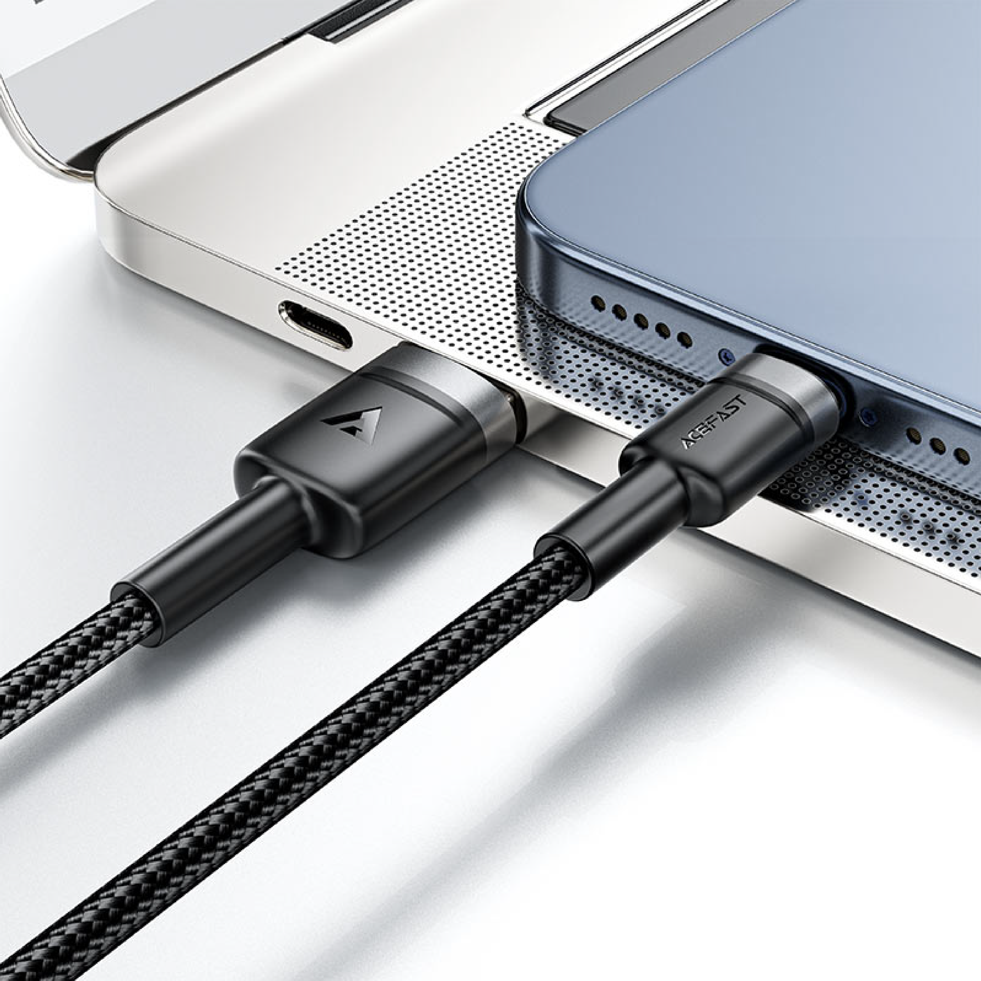 CABLE DE CARGA 3A Y DATOS ACEFAST C22-04 USB-A A USB-C – ALEACIÓN DE ALUMINIO, 1.2M - 3