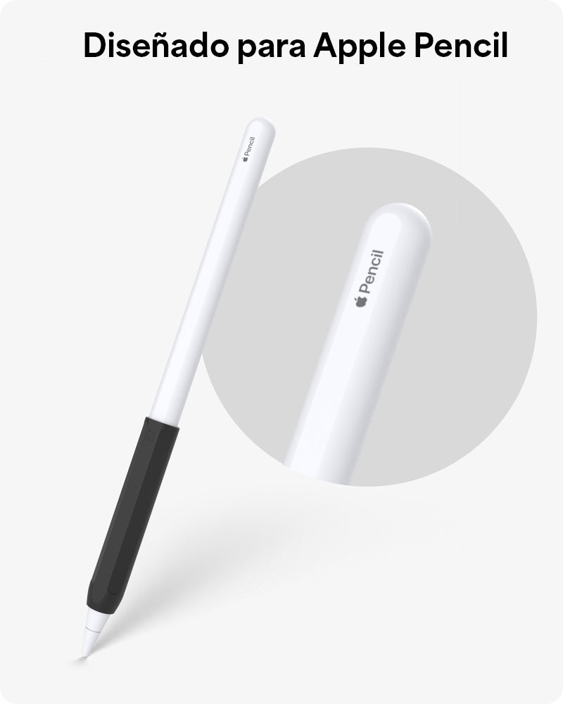 GRIP DE SILICONA ZAGG PARA APPLE PENCIL - SET DE 2 UNIDADES COLOR NEGRO/BLANCO - 2