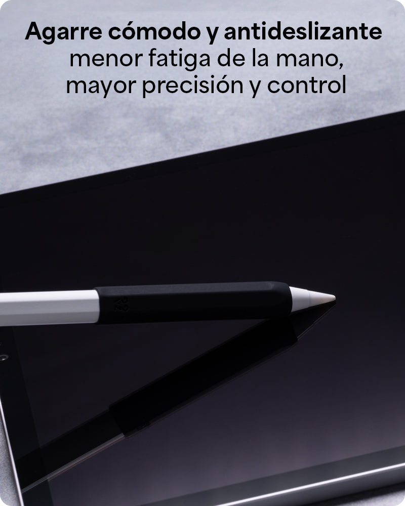 GRIP DE SILICONA ZAGG PARA APPLE PENCIL - SET DE 2 UNIDADES COLOR NEGRO/BLANCO - 3