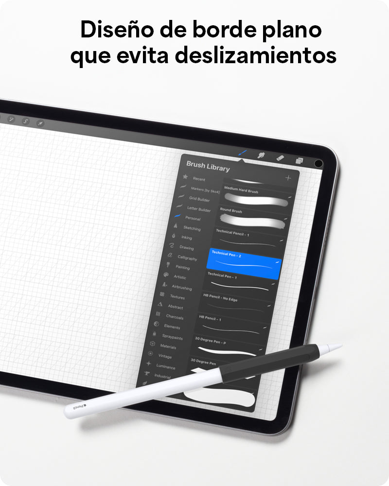 GRIP DE SILICONA ZAGG PARA APPLE PENCIL - SET DE 2 UNIDADES COLOR NEGRO/BLANCO - 5