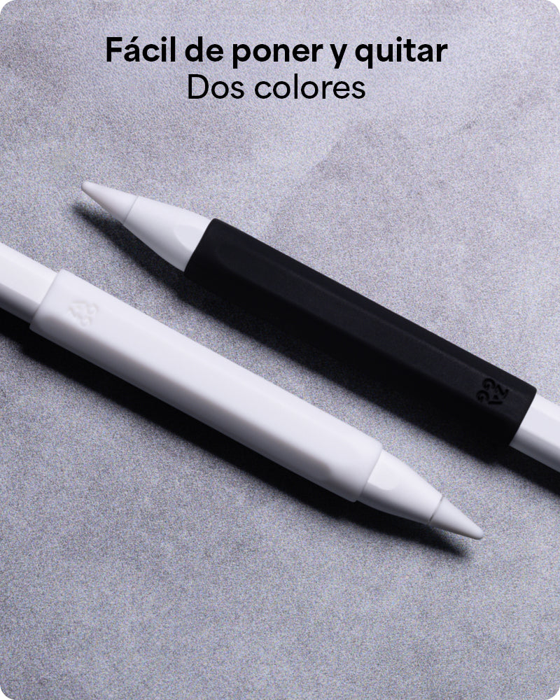 GRIP DE SILICONA ZAGG PARA APPLE PENCIL - SET DE 2 UNIDADES COLOR NEGRO/BLANCO - 6