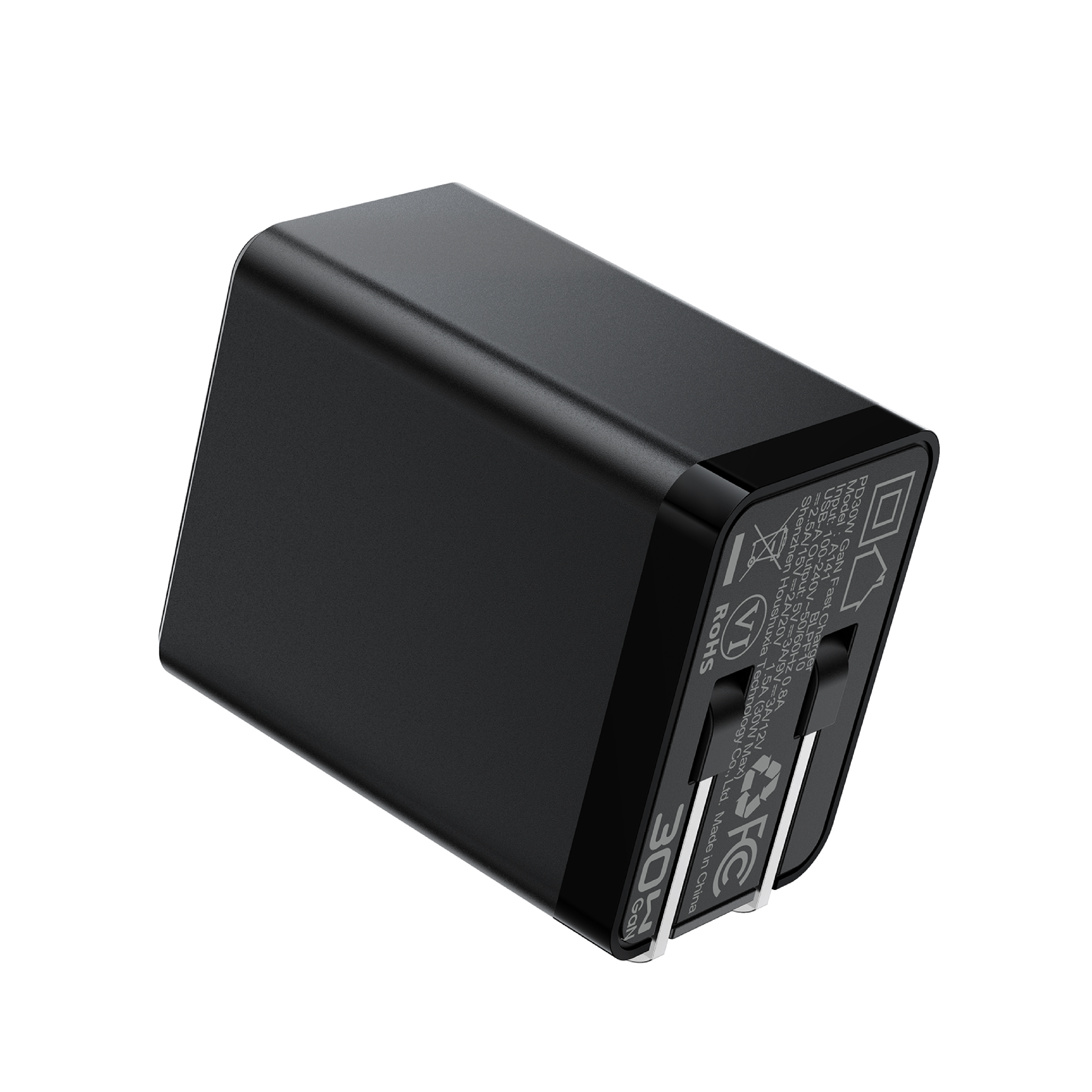 CARGADOR RÁPIDO ACEFAST A141 USB-C PD 30W – TECNOLOGÍA GAN, NEGRO - 4