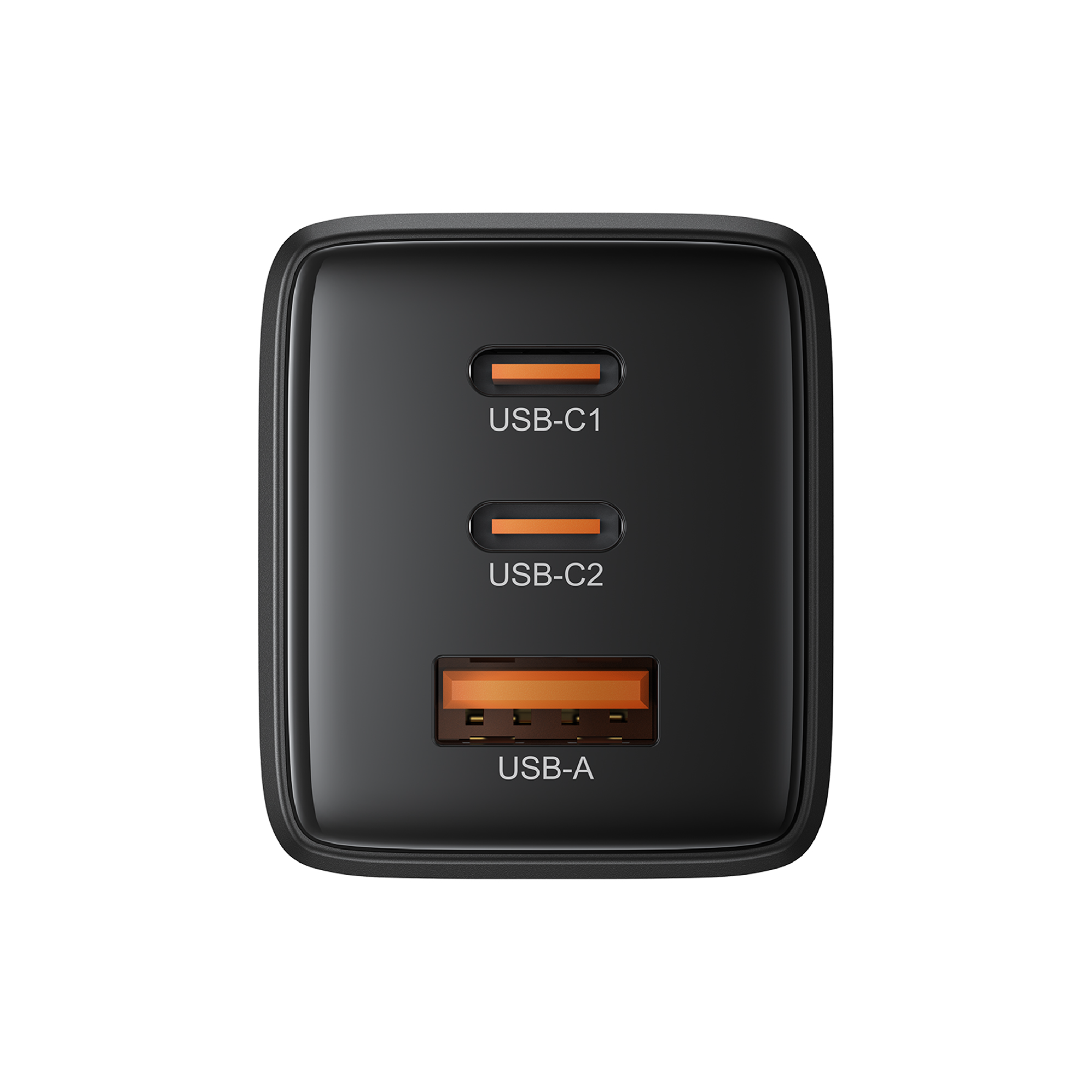 CARGADOR DE PARED ACEFAST A144 GAN 65W – 3 PUERTOS (2 USB-C + 1 USB-A), NEGRO - 3