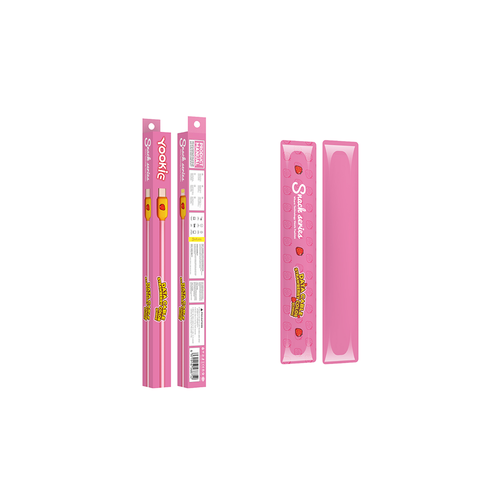 CABLE YOOKIE STRAWBERRY BAR USB-C A LIGHTNING - 5