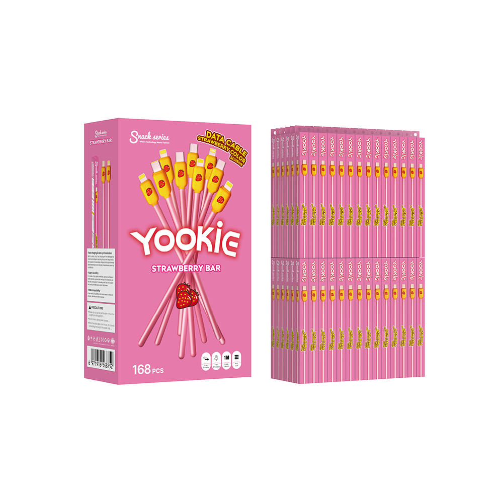 CABLE YOOKIE STRAWBERRY BAR USB-C A USB-C - 4