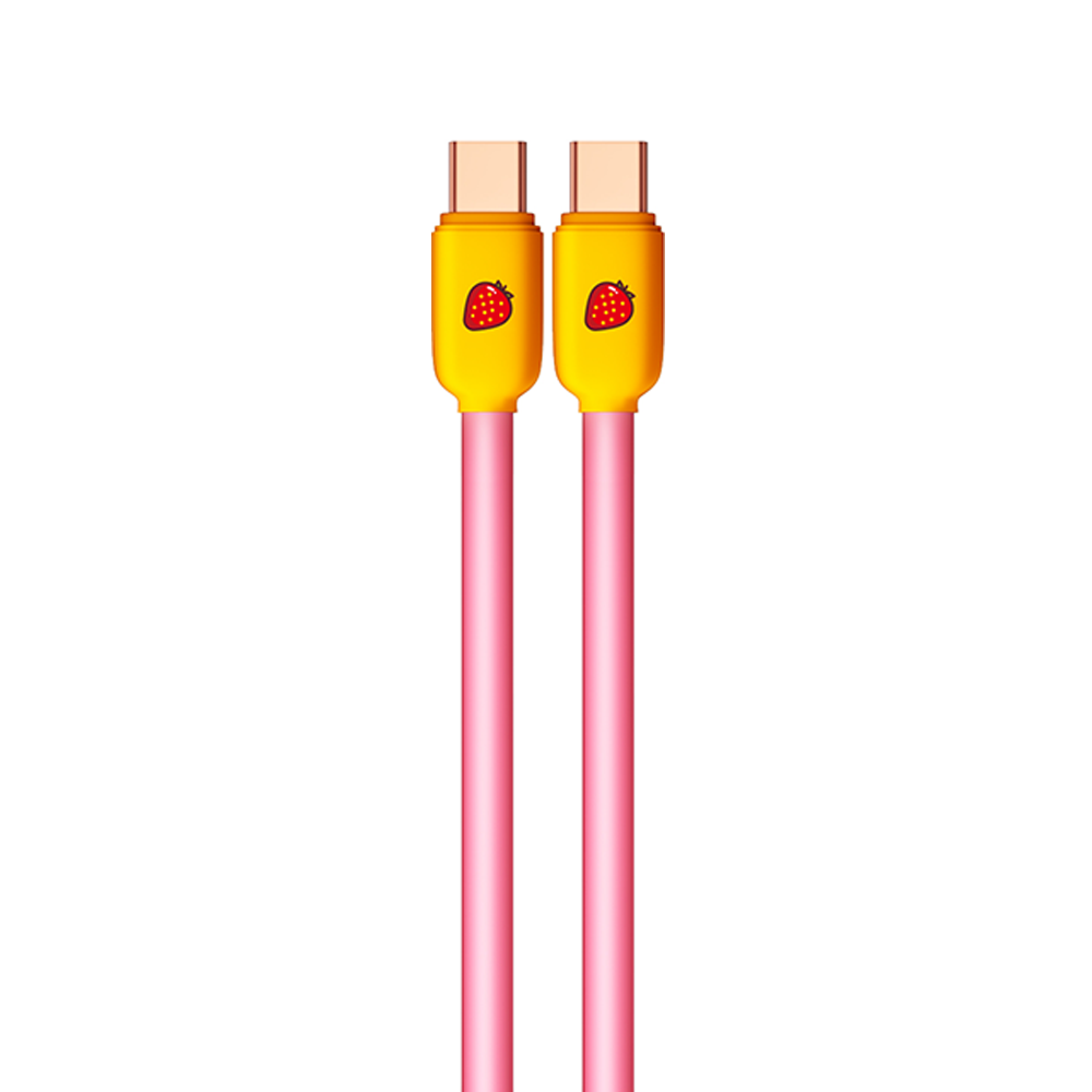 CABLE YOOKIE STRAWBERRY BAR USB-C A USB-C - 6