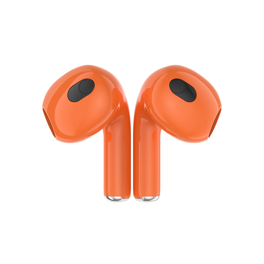 AUDÍFONO YOOKIE RAINBOW BEAN TWS NARANJA - 1