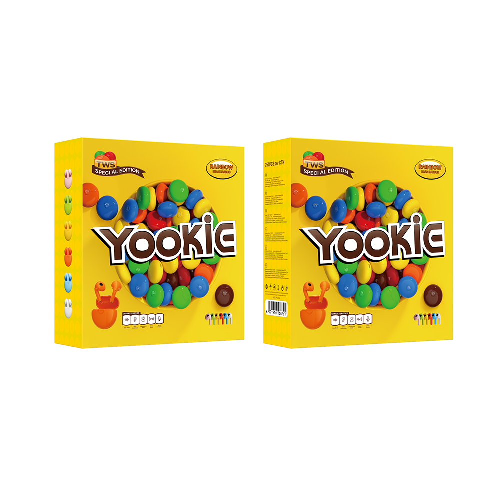 AUDÍFONO YOOKIE RAINBOW BEAN TWS AZUL - 4