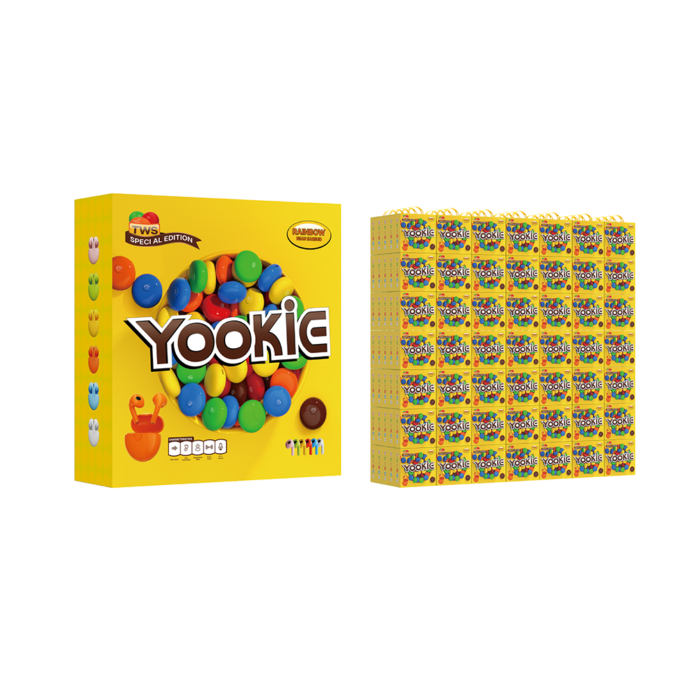 AUDÍFONO YOOKIE RAINBOW BEAN TWS ROSADO - 5