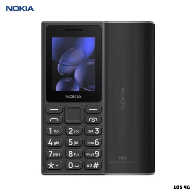 CELULAR NOKIA 105 4G DUAL SIM TA-1659 – BATERÍA 1450 MAH Y USB-C, NEGRO - 1
