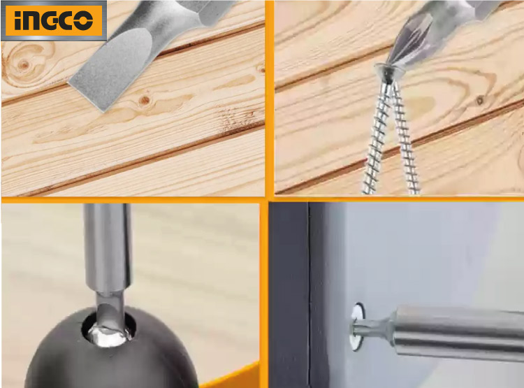 TALADRO ATORNILLADOR INALÁMBRICO INGCO 12V 1.5AH CDLI1218 + SET 30 PUNTAS ATORNILLADORES IMANTADOS - 4