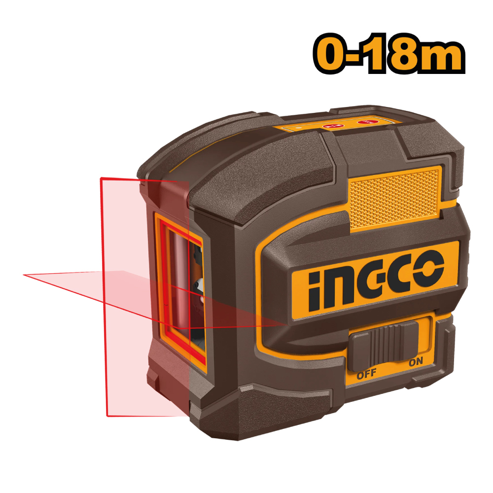 NIVEL LÁSER AUTONIVELANTE LÍNEA ROJO INGCO 18M HLL156503 - 2