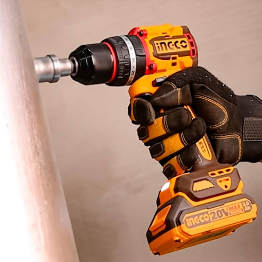 TALADRO ATORNILLADOR INALÁMBRICO BRUSHLESS CHUCK METÁLICO INGCO 20V 96NM CIDLI209681 - 6
