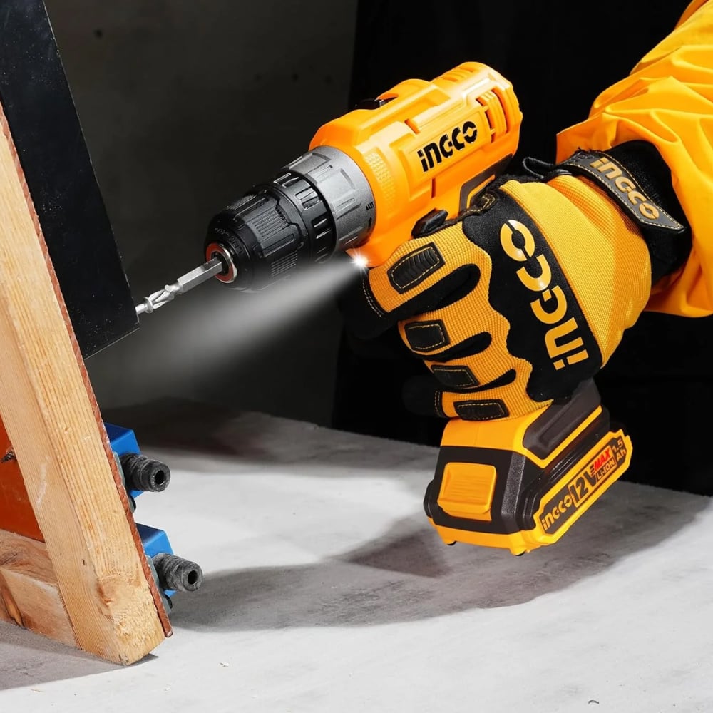 COMBO ATORNILLADOR INGCO 12V CDLI1218 + PISTOLA PINTAR 450W SPG3508 + PISTOLA CALOR 2000W HG200078 - 3