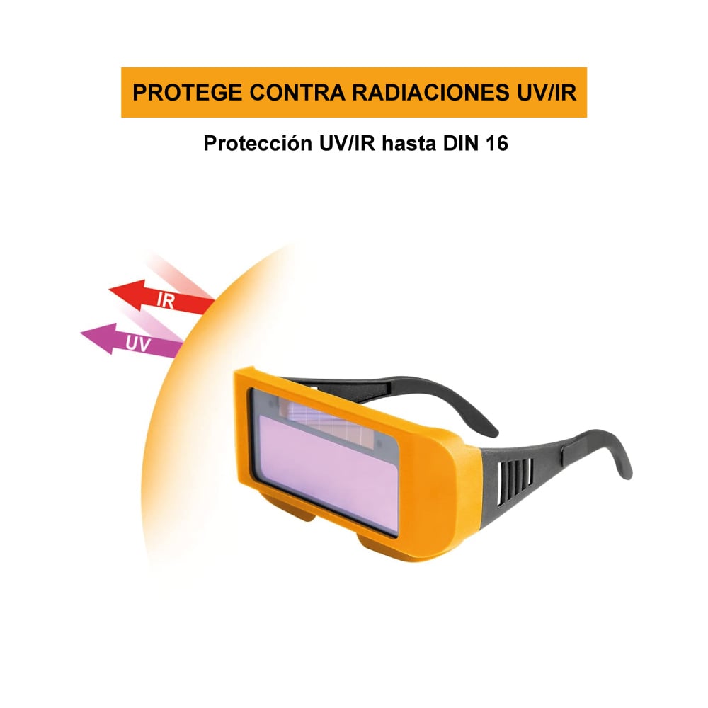 LENTES PARA SOLDAR AUTOMÁTICO FOTOSENSIBLE INGCO AHM111 - 3